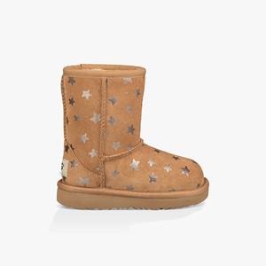 Ugg Classic II Short Stars Klassiska Stövlar Barn Bruna (503798BZX)